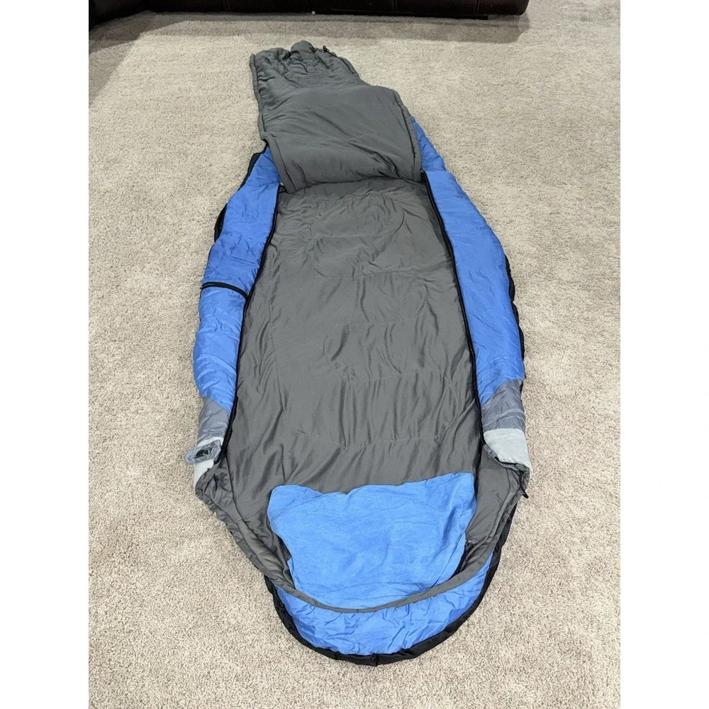 Sleep Cell Cool Vent Premium Sleeping Bag Size 35x85 Blue/Gray Super Warm! Light